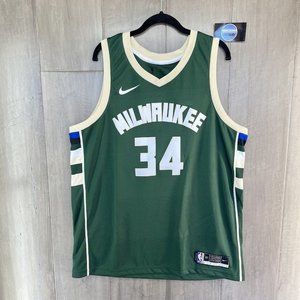 Nike NBA Buck Icon Edition Giannis Antetokounmpo Swingman Jersey CW3672-329